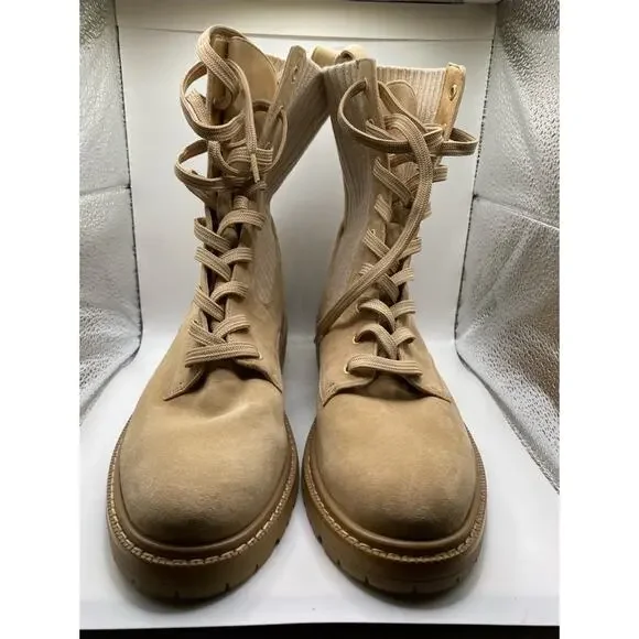 NWOB Sam Edelman Lydell Combat Boot Sesame 9 Blogger Favorite - Picture 6 of 7
